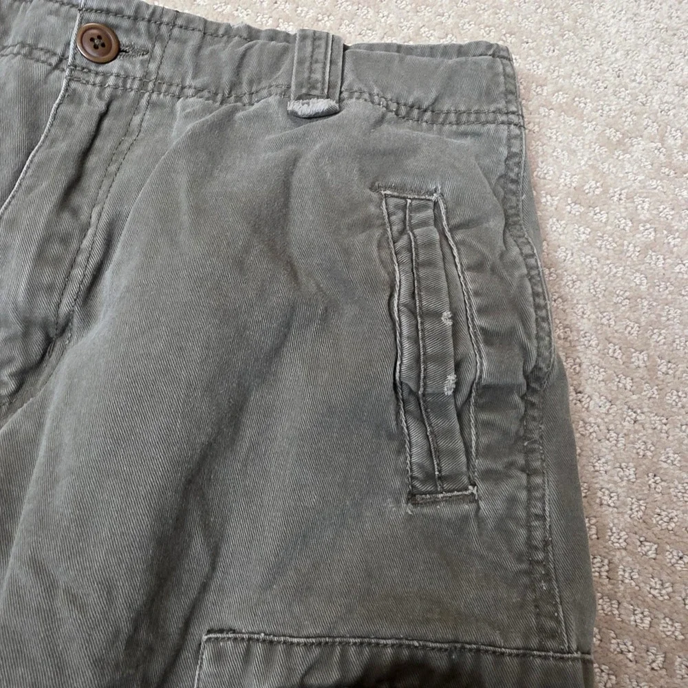 Y2K Industrial‎ Exchange 32 Distressed Cargo Shorts Baggy Brownish Gray